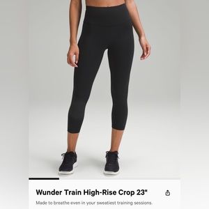 Lululemon Wunder Train High-Rise Crop 23" BNWT